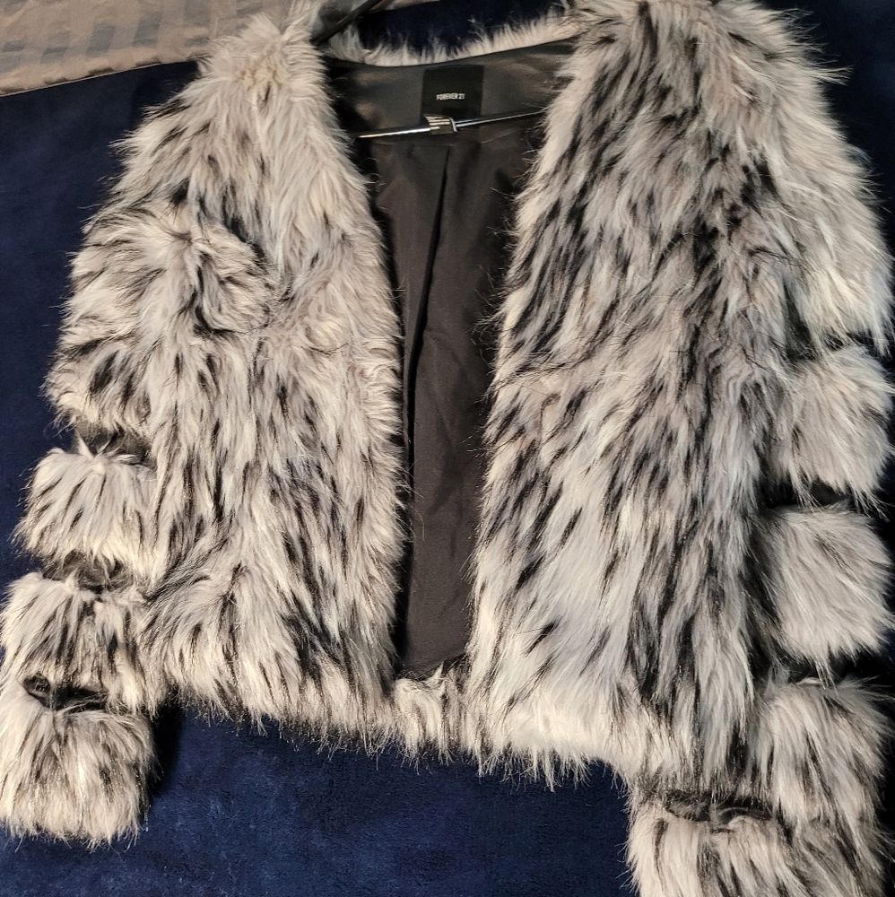 Faux fur coat